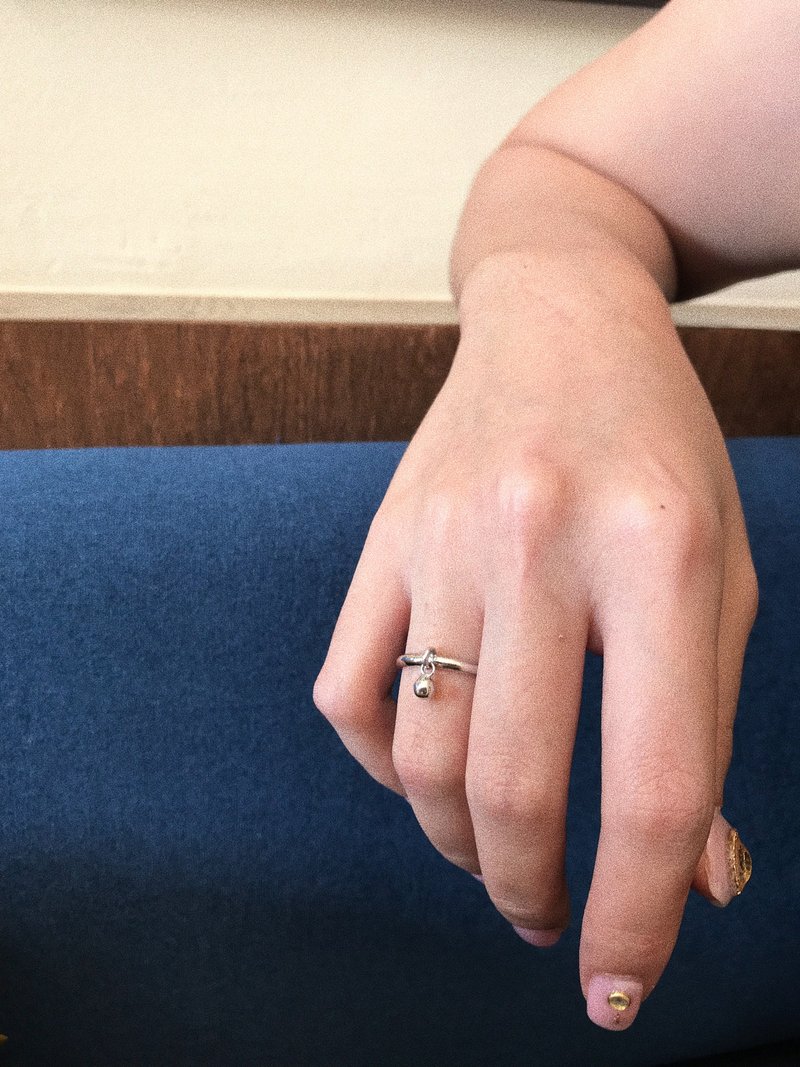 mormormor, Wrecking ball ring - 戒指 - 纯银 银色