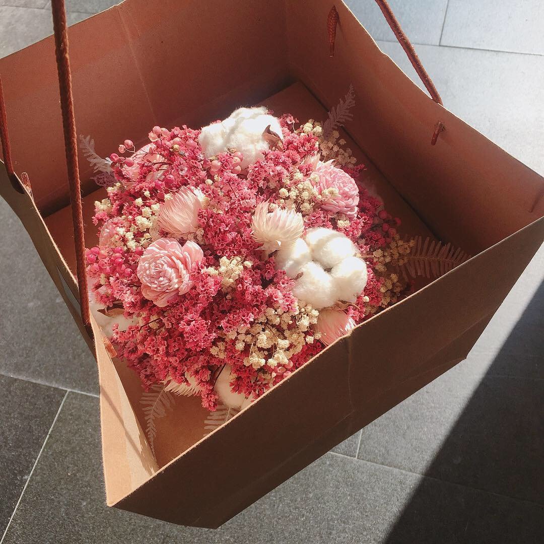 干燥捧花【少女时代】干燥花束 情人节花束 求婚花束 伴娘捧花 - 干燥花/捧花 - 植物．花 