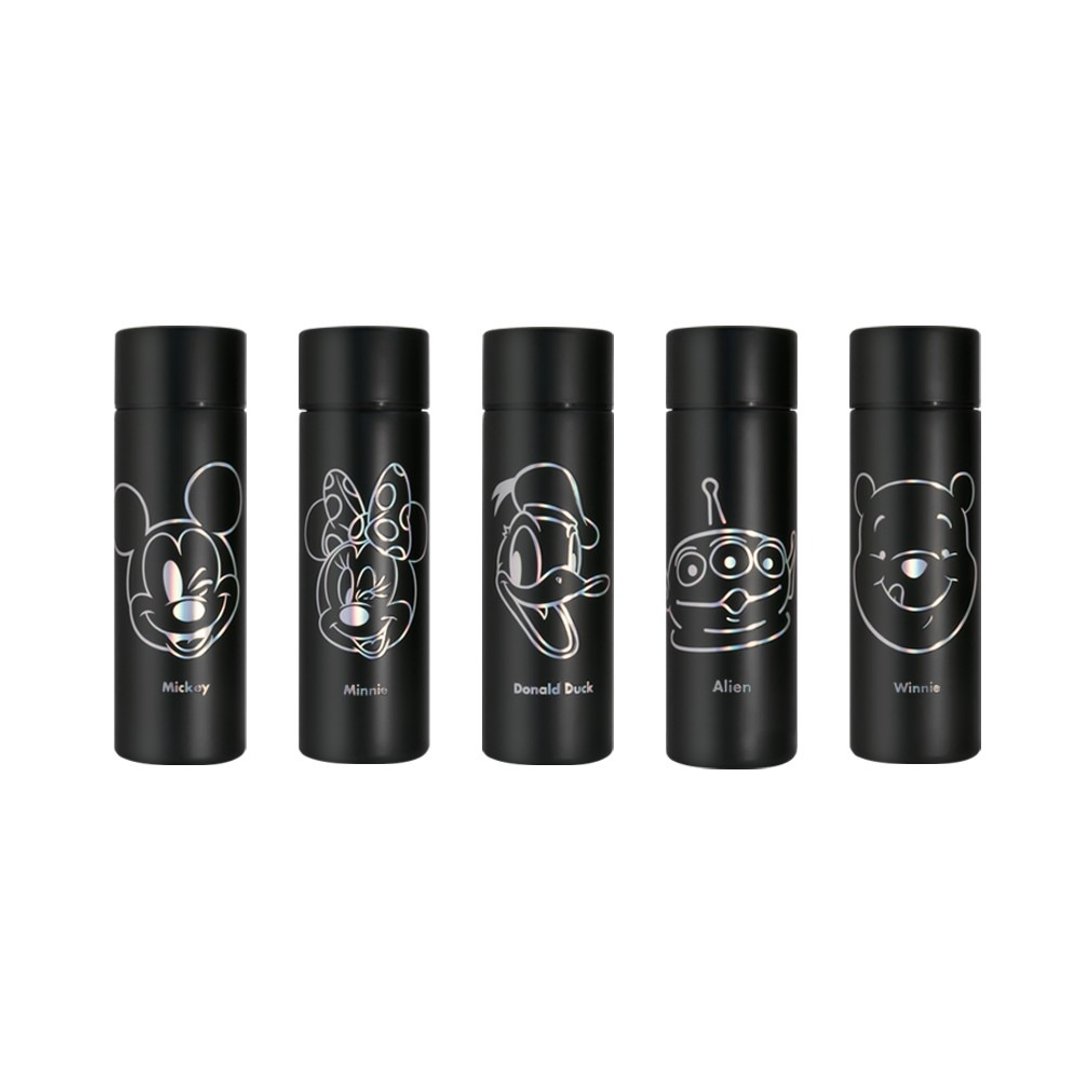【联名商品】YUN JOIN x WOKY 迪士尼限定口袋瓶150ML(5款任选) - 保温瓶/保温杯 - 不锈钢 黑色