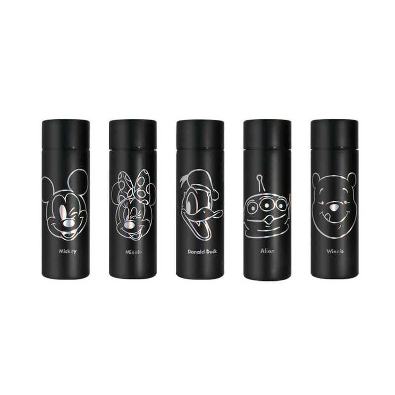 【联名商品】YUN JOIN x WOKY 迪士尼限定口袋瓶150ML(5款任选) - 保温瓶/保温杯 - 不锈钢 黑色