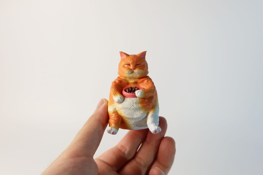 FAT FACTORY脂肪工厂 胖猫一号 - 橘猫 - 模型/摆设/摆饰/手办 - 摆饰 - 塑料 橘色