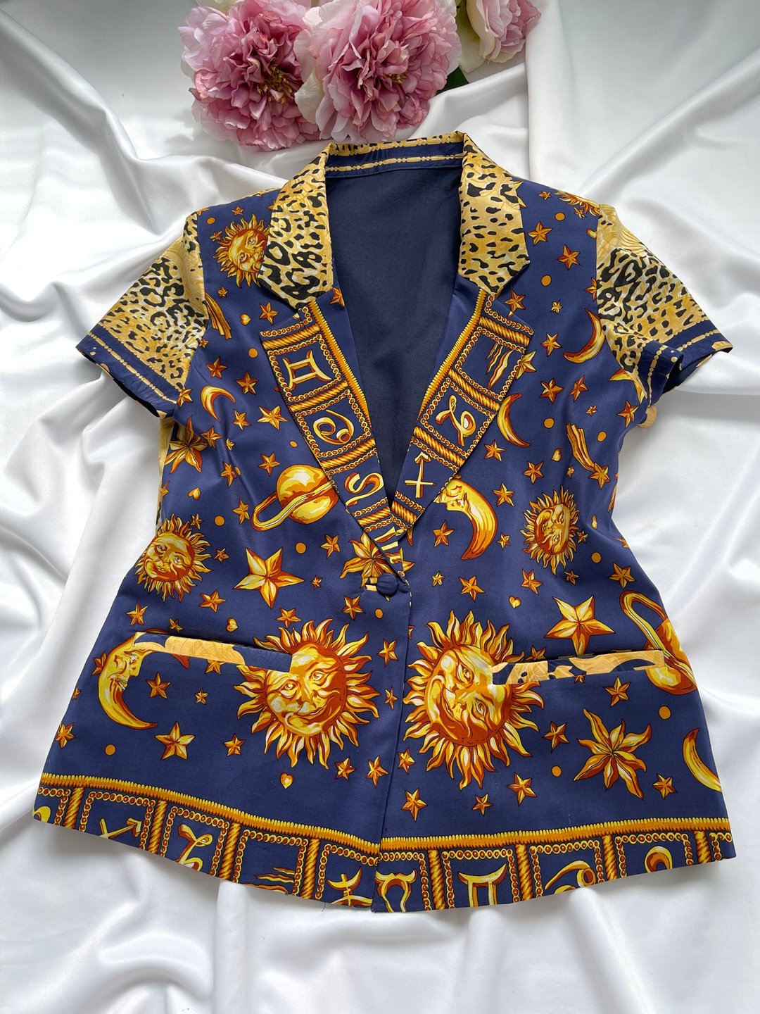 Baroque remake shirt, silk fabric - 女装上衣 - 棉 多色
