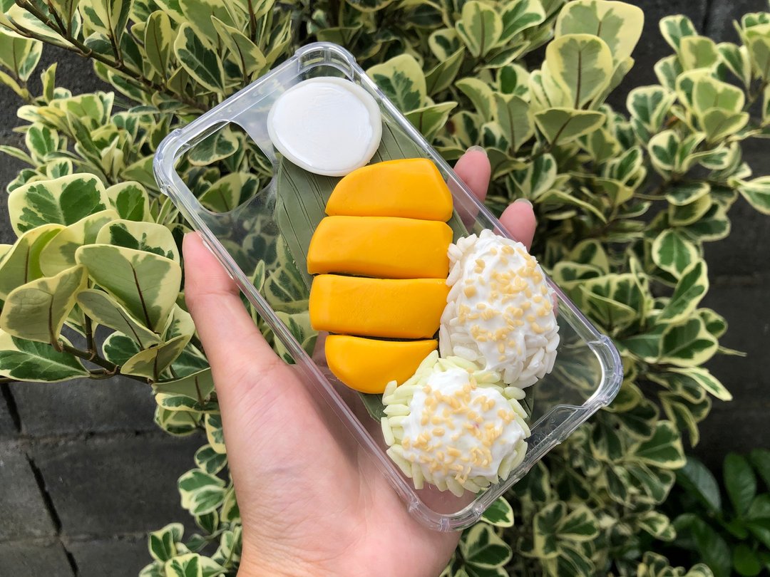 Fried egg bread + Griptok case - 手机壳/手机套 - 硅胶 黄色