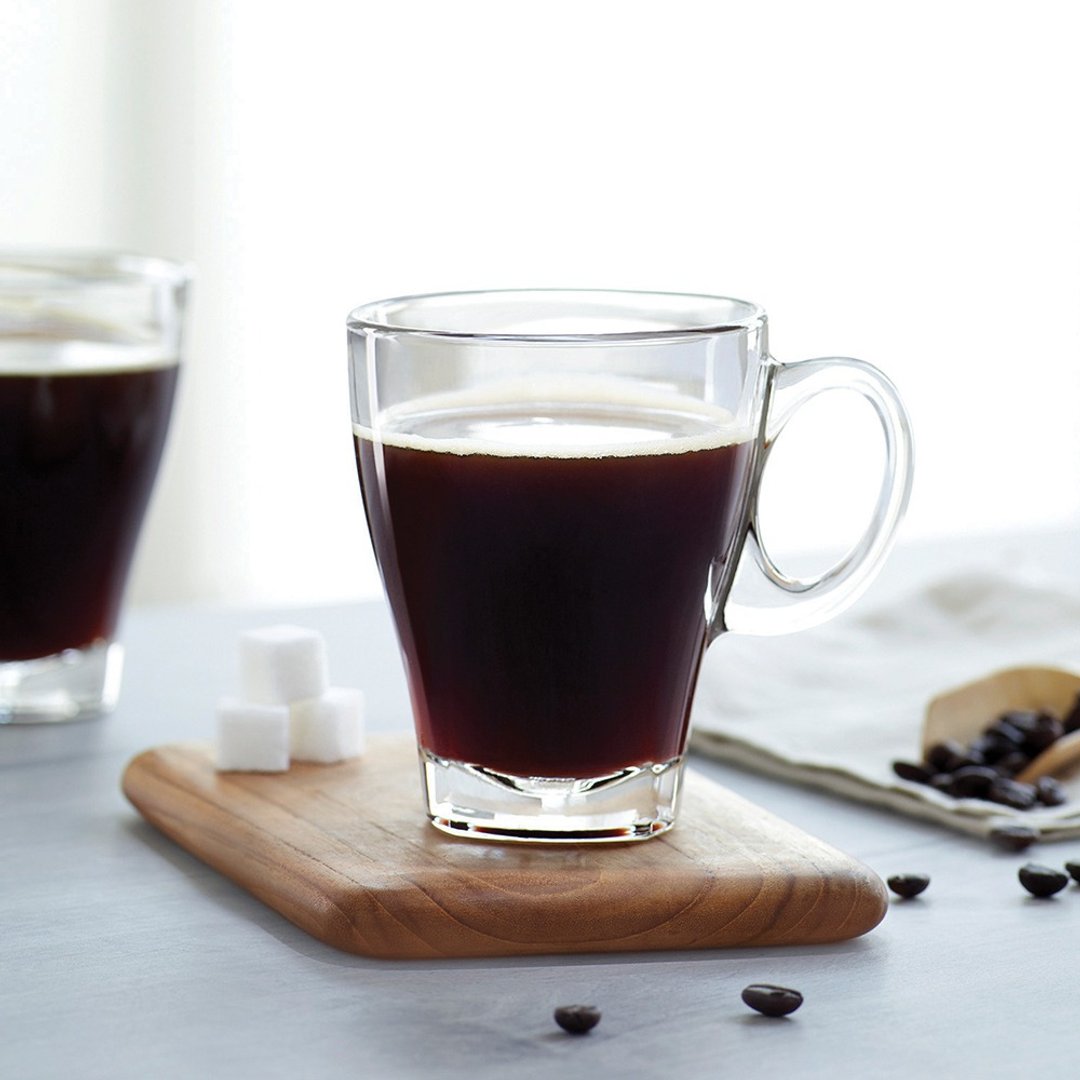 Caffe系列 新美式咖啡杯 355ml - 咖啡杯/马克杯 - 玻璃 白色