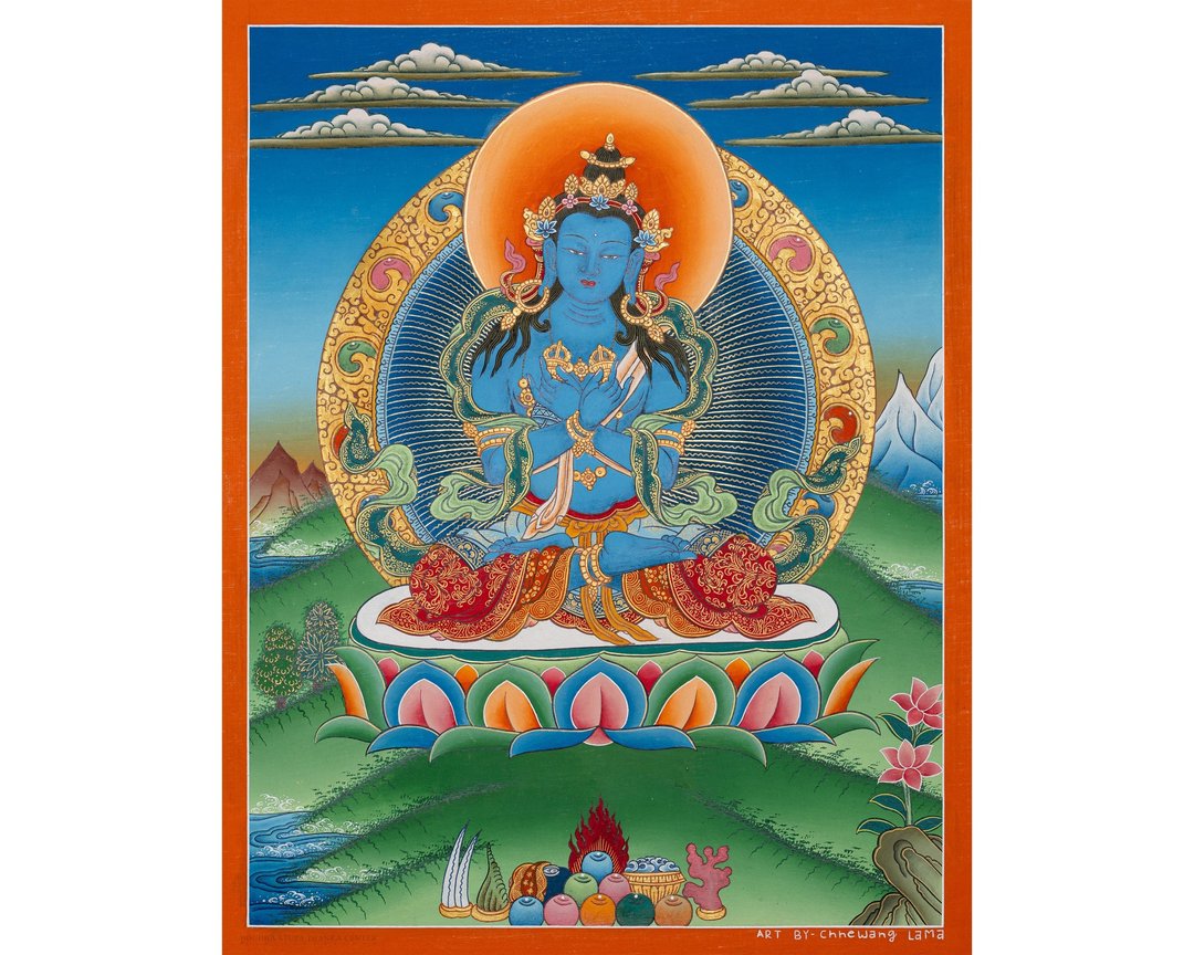 神圣的金刚持画像  引导神圣力量与智慧 - 墙贴/壁贴 - 其他材质 多色