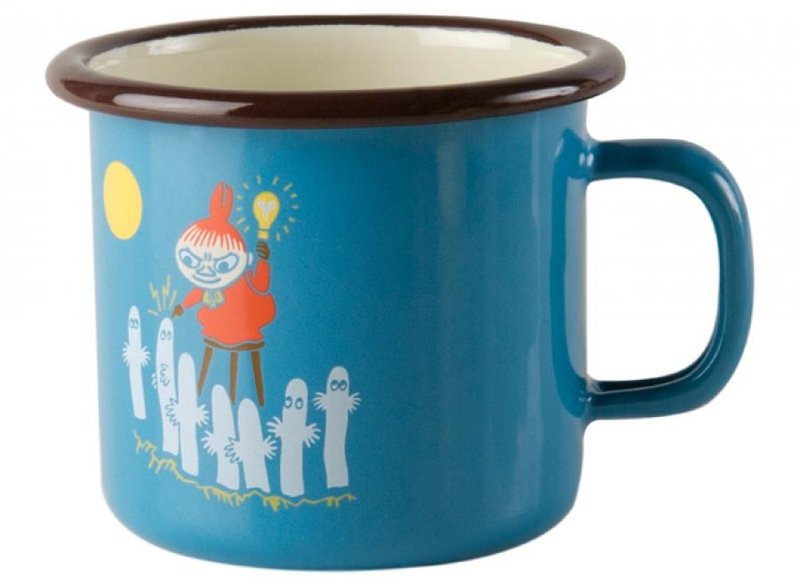 Moomin芬兰噜噜米珐琅马克杯2.5 dl/圣诞节礼物/交换礼物 ( 2016夏季新款Tiffany蓝小美) - 咖啡杯/马克杯 - 珐琅 蓝色