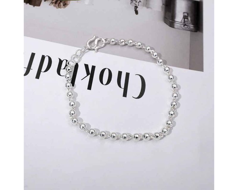 I 珠珠 I 925纯银手链 - 手链/手环 - 纯银 银色