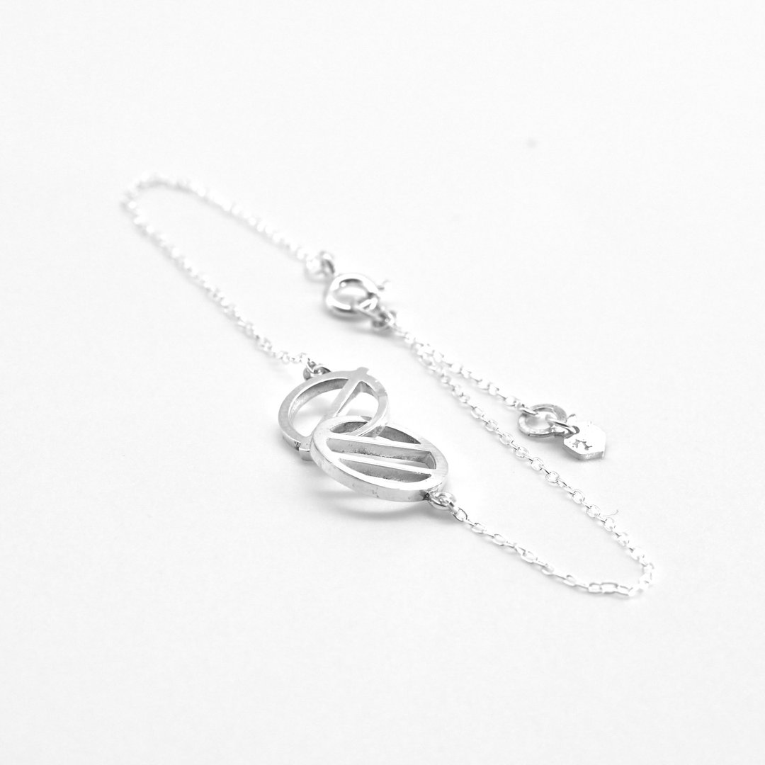 Nakameguro Bracelet / Circle Silver - 手链/手环 - 银 银色