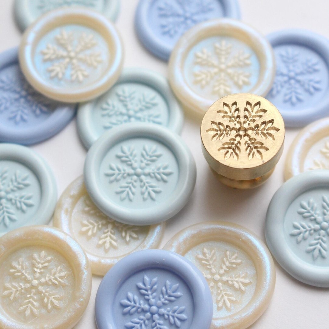 火漆印章 Snow flake (雪花) - 印章/印台 - 铜/黄铜 