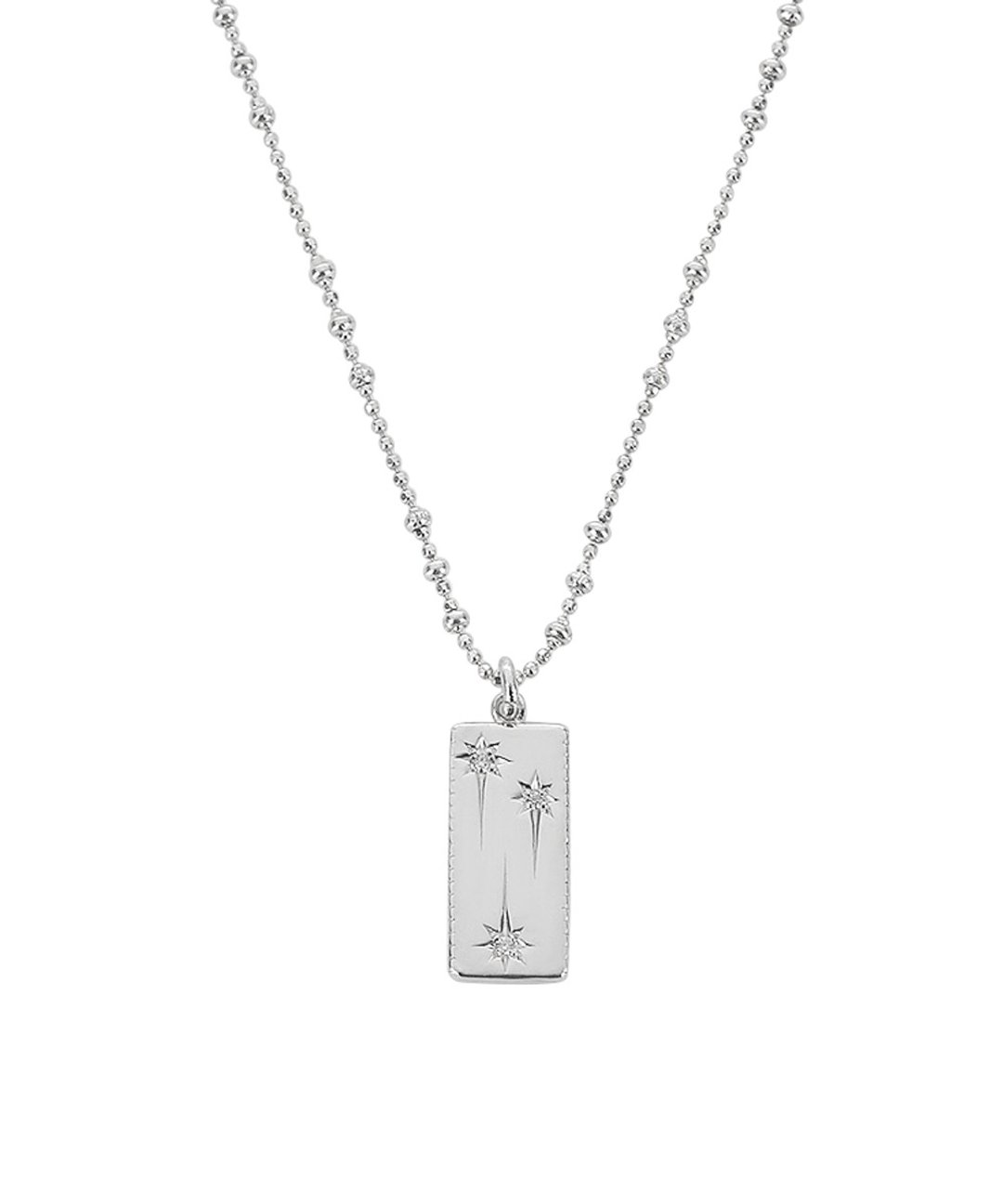 MYSTIC NECKLACE 01ᅵSILVER - 项链 - 纯银 银色