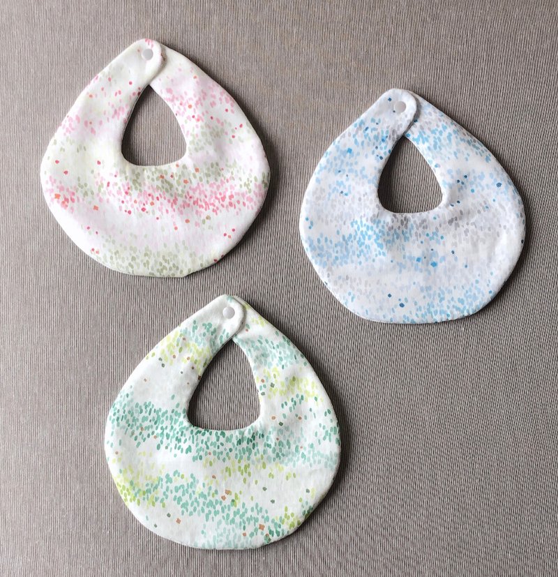 Shizuku Bib Watercolor - 围嘴/口水巾 - 棉．麻 多色