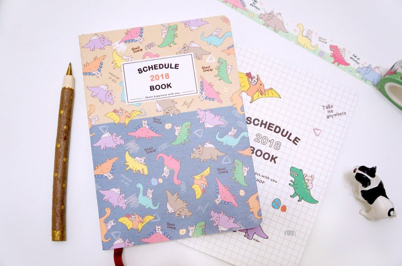 (售完)2018法斗手帐日志(月间+一周间)-法斗侏罗纪 - 笔记本/手帐 - 纸 