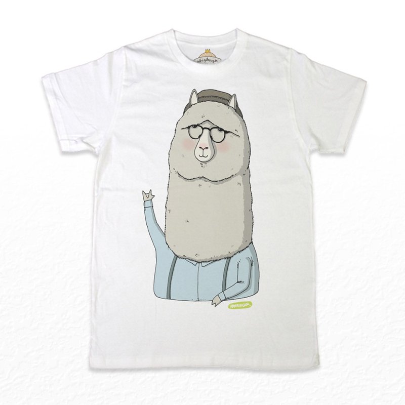 Mr ALPACA - 男装上衣/T 恤 - 棉．麻 白色