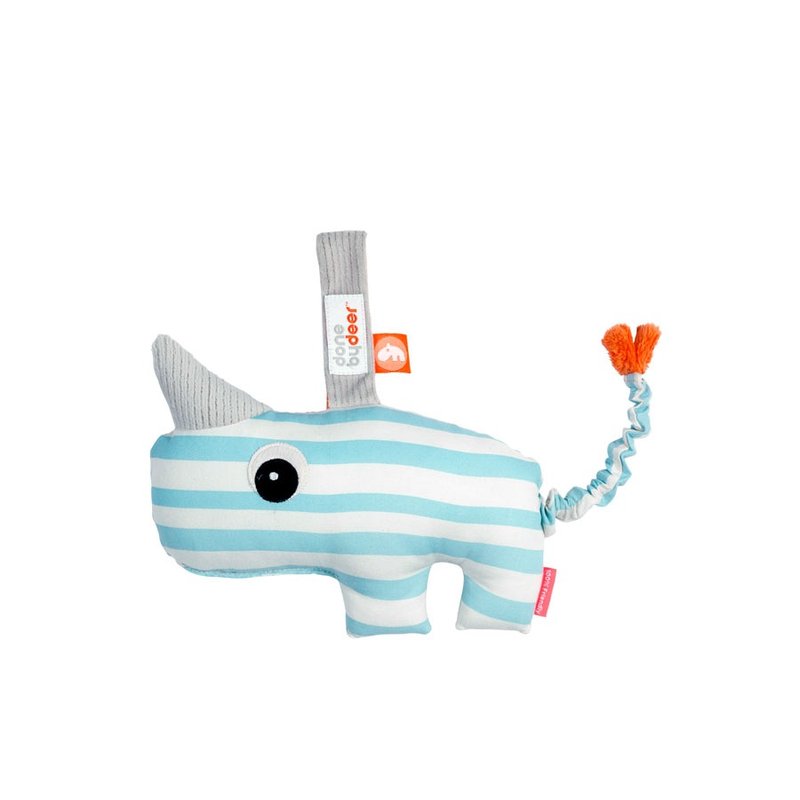 丹麦 Done by Deer -NOZO犀牛2D音乐吊式玩具 - 玩具/玩偶 - 棉．麻 蓝色