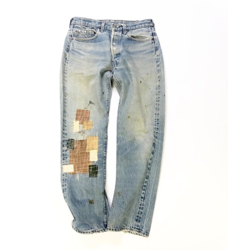 拼布牛仔裤 0 修补 edited repair & compagnie - 女装长裤 - 棉．麻 