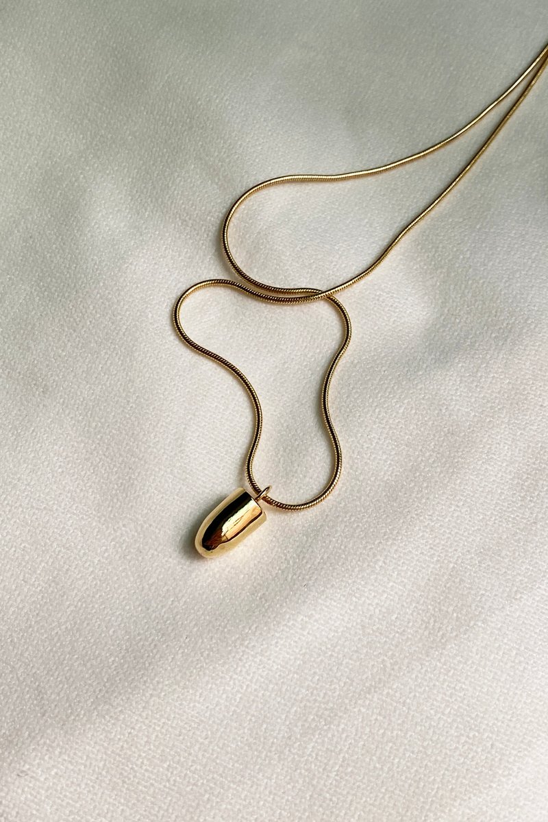 子弹项链 Bullet Necklace - 项链 - 铜/黄铜 金色