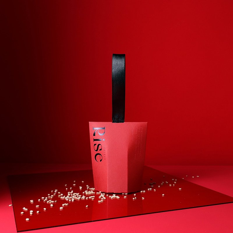 RISE 发芽囍米小礼盒【可定制】 240入 赠定制名牌 质感婚礼小物 - 五谷杂粮/米 - 新鲜食材 红色