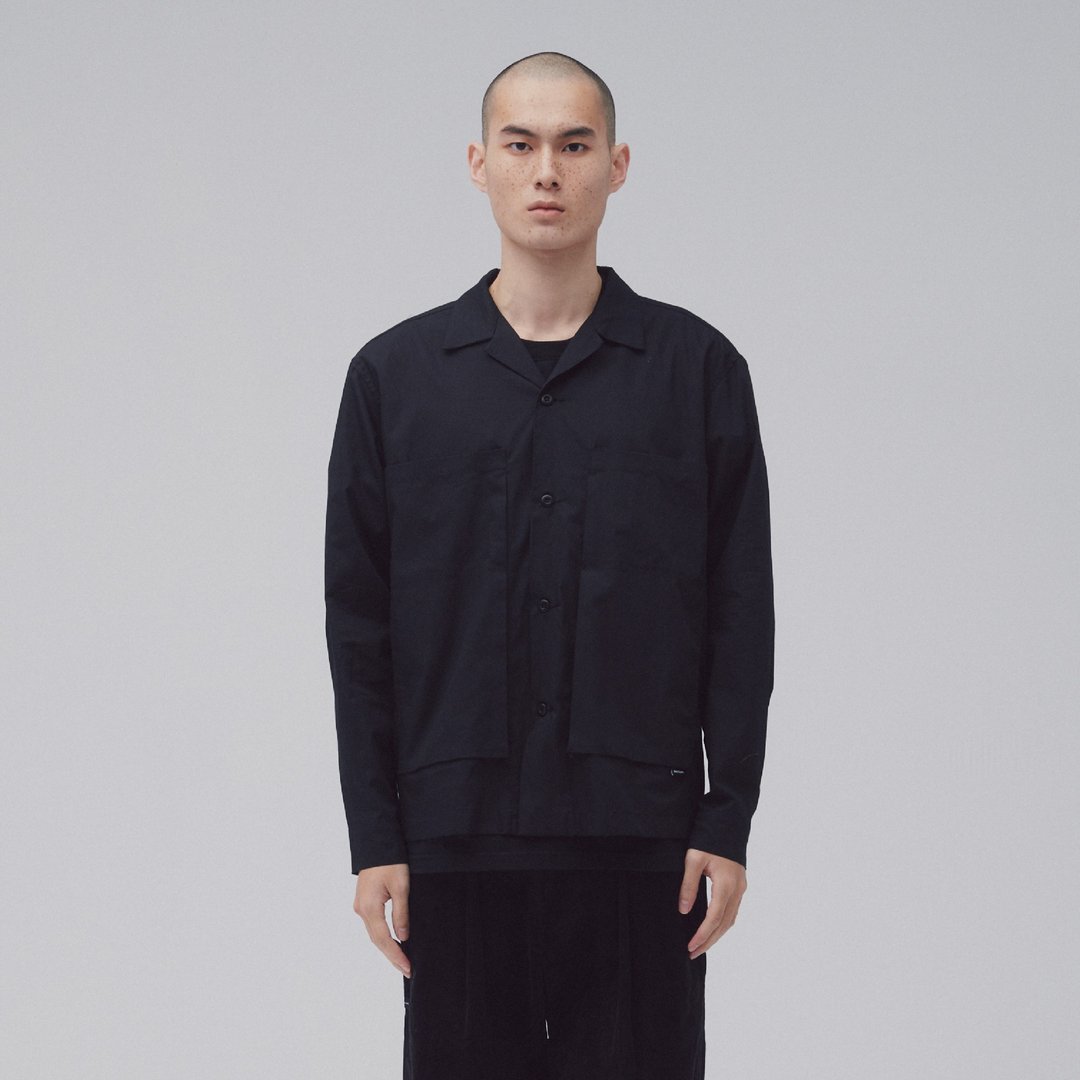 DYCTEAM - Symbiosis - Patch pocket shirt (black) - 男装衬衫 - 棉 黑色