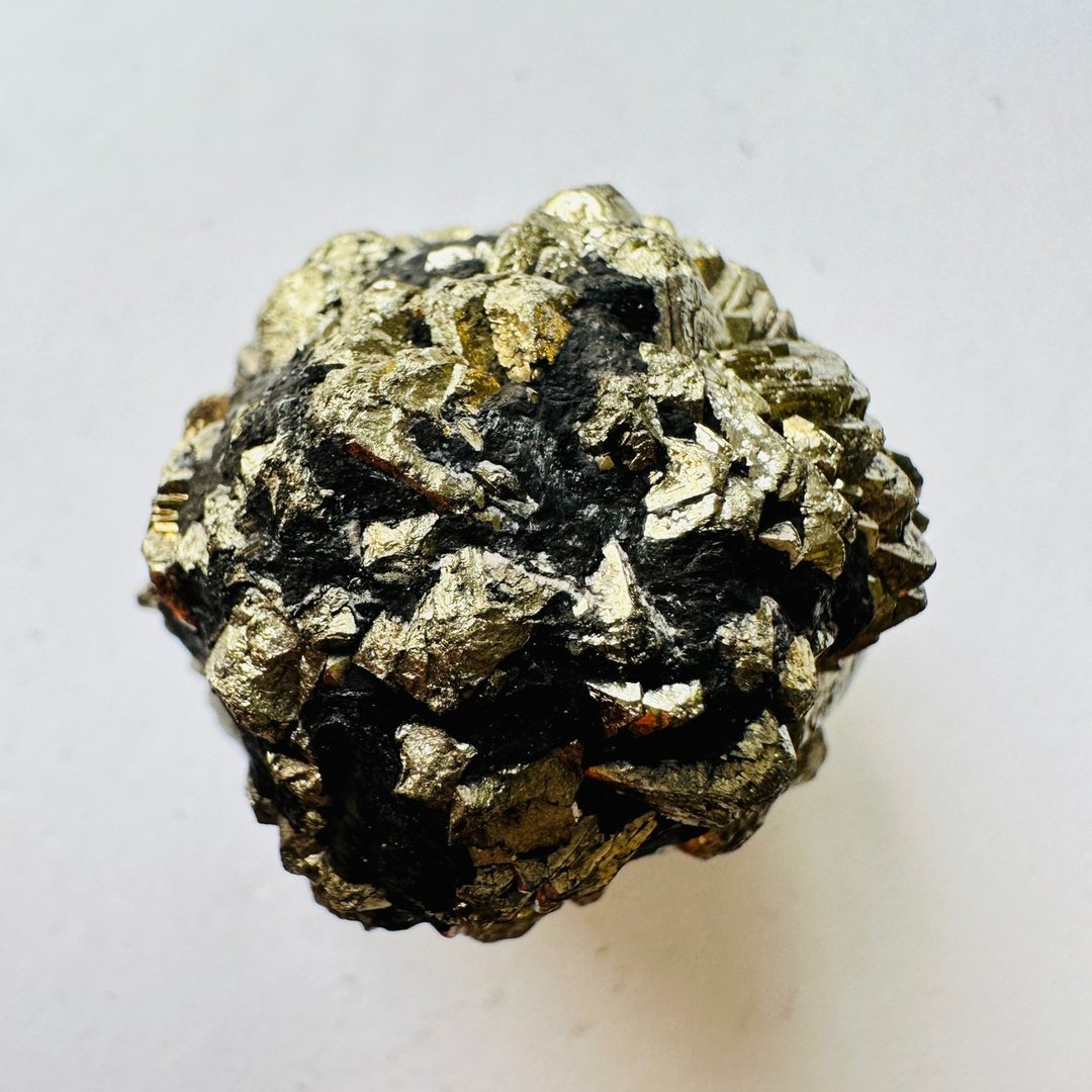 球果黄铁矿 银6 原石矿标水晶 稳定招财 财富累积 金沙 愚人金 - 摆饰 - 其他材质 金色