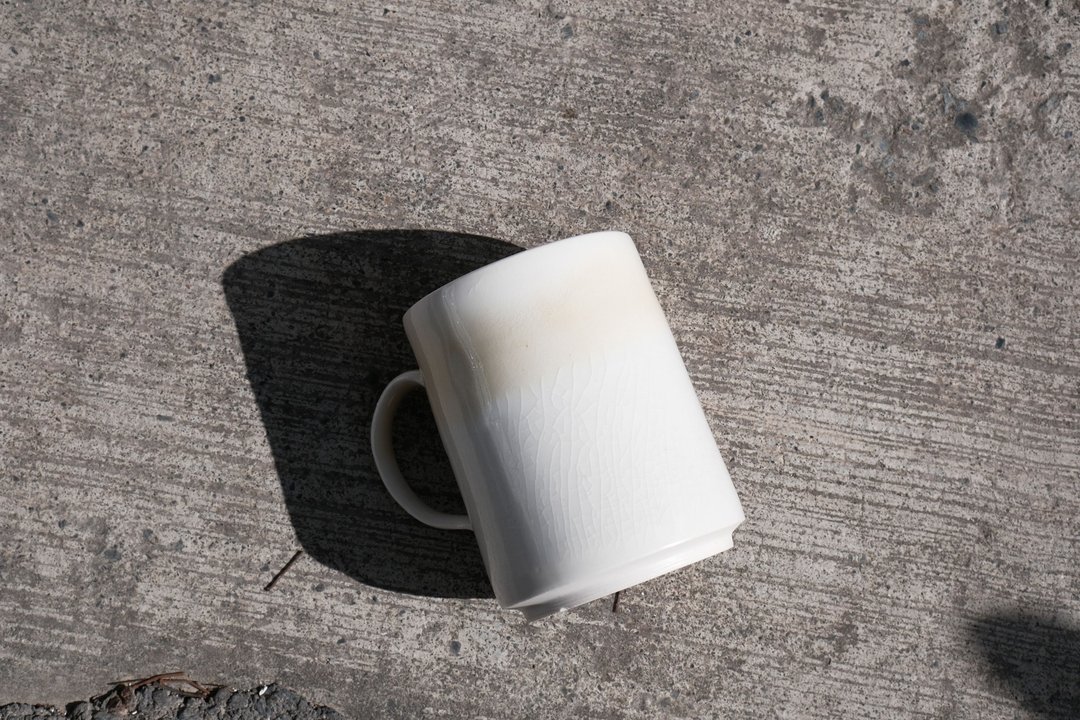 琉璃感淡黄瓷马克杯 - 生活食器 陶器 陶杯 高脚杯 - 咖啡杯/马克杯 - 陶 咖啡色