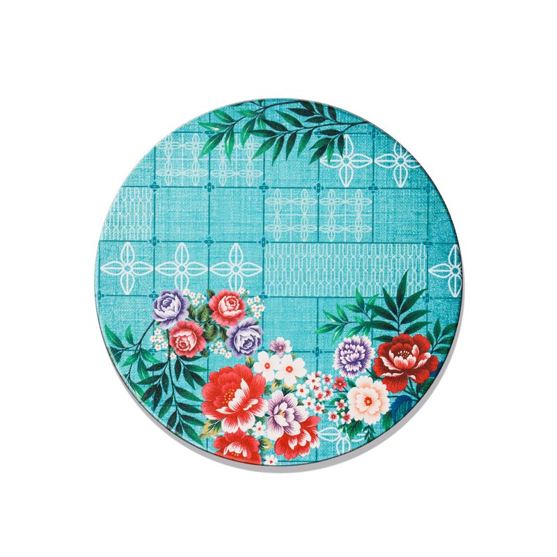 老屋颜 – 台湾花布杯垫 – 花布窗花 - 杯垫 - 陶 