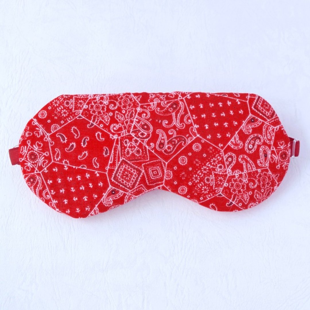 Paisley 红色 眼罩/旅行/睡眠/礼品 - 眼罩 - 棉 红色