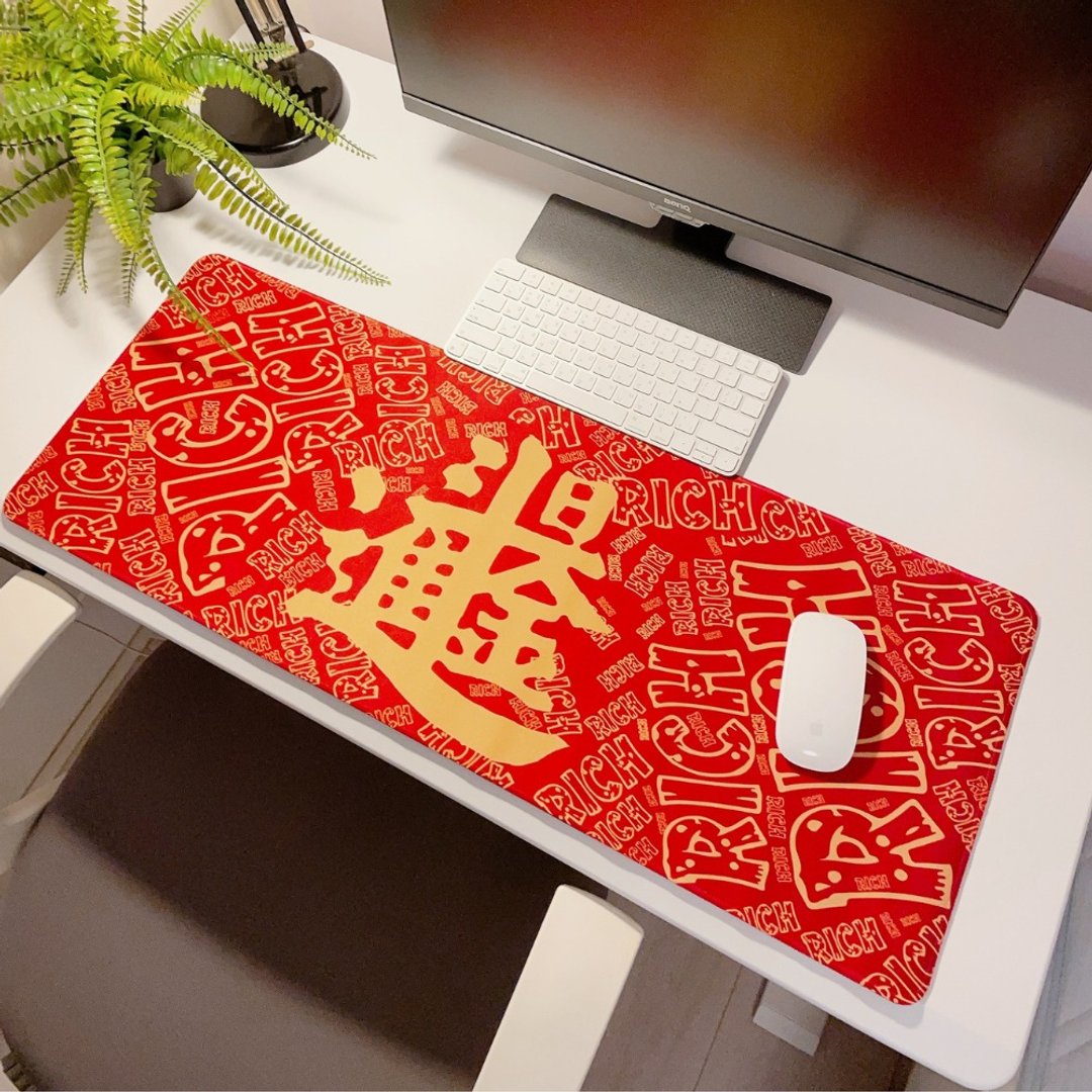日进斗金创意鼠标垫-圣诞交换礼物 - 摆饰 - 其他人造纤维 红色