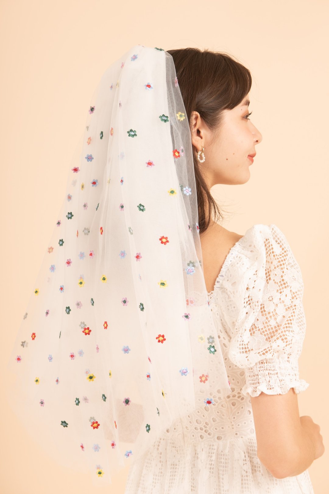 The Secret Garden Wedding Veil - 发饰 - 聚酯纤维 白色