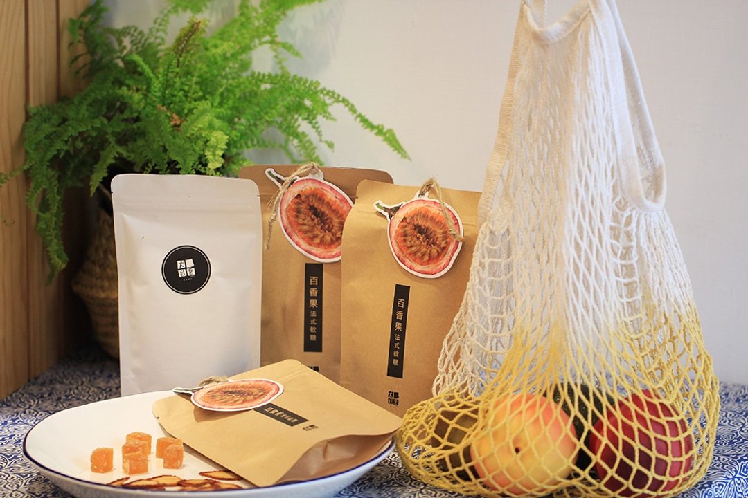 Goody Bag - 农甜美好 / 天然果干、法式软糖、编织提袋组 - 健康/养生 - 新鲜食材 橘色