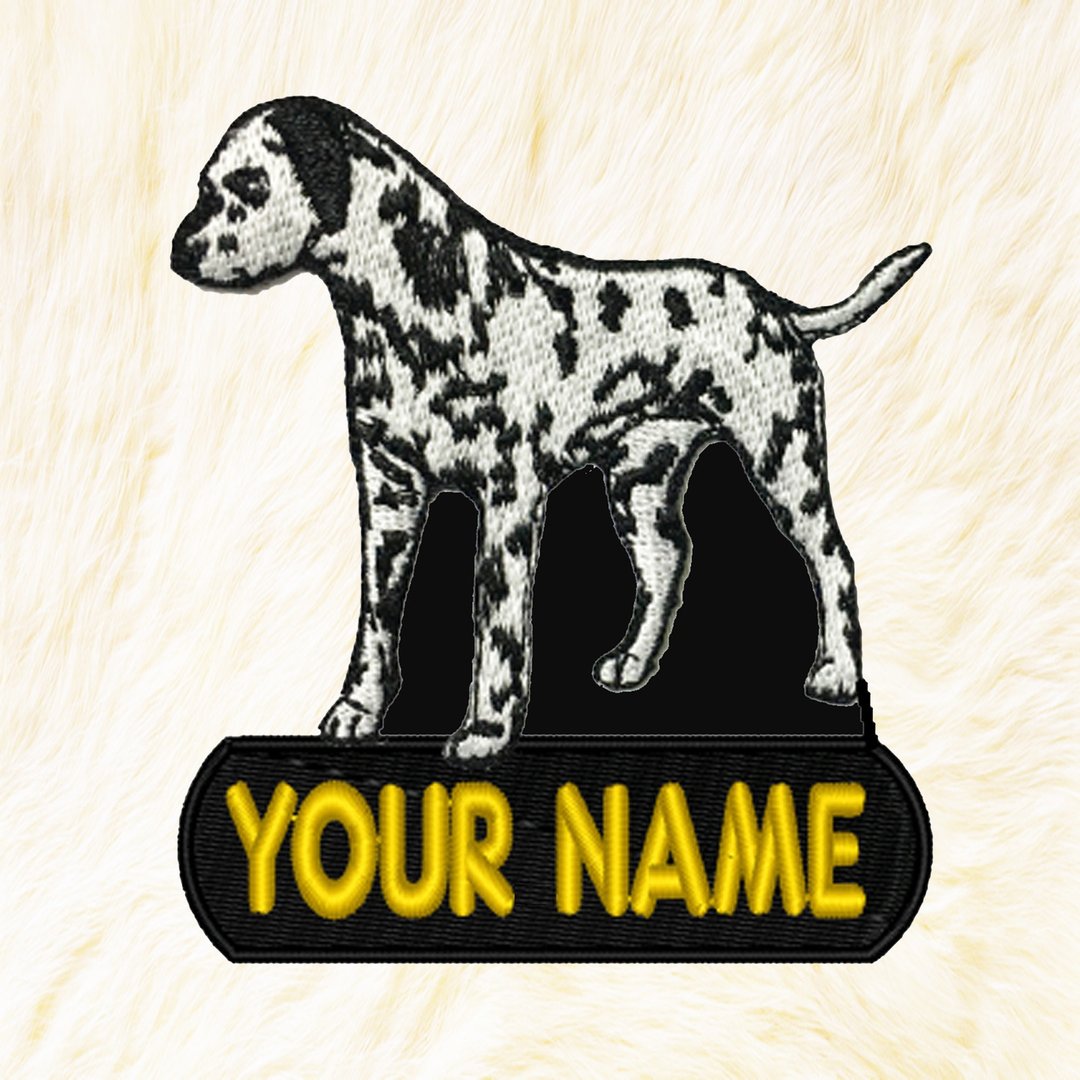 English Bulldog Personalized Iron on Patch Your Name Your Text Buy 3 Get 1 Free - 编织/刺绣/羊毛毡/裁缝 - 绣线 白色