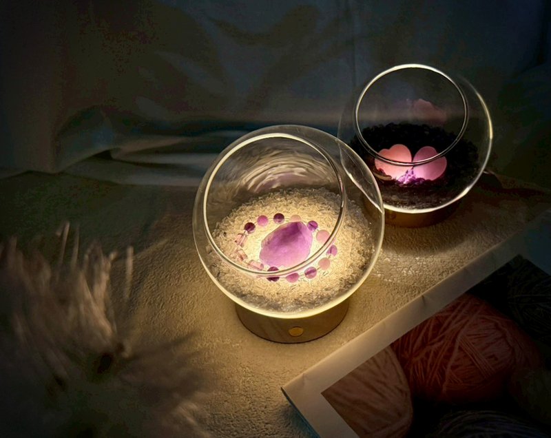 水晶净化消磁疗愈灯组 l 消磁 • 净化水晶 l 原矿 l 办公室疗愈 - 摆饰 - 水晶 紫色