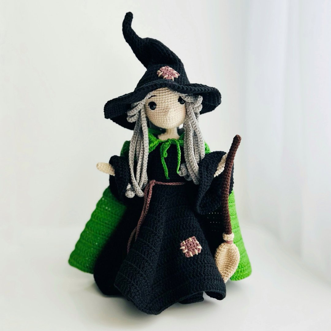 钩针娃娃, 娃娃的钩针编织衣服, 女巫 - 手工艺教程/工具书 - 其他材质 