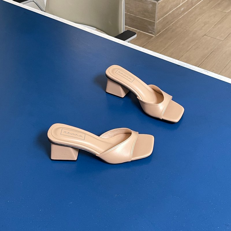 Thara - Petite Sandals - Toast - 高跟鞋 - 人造皮革 卡其色