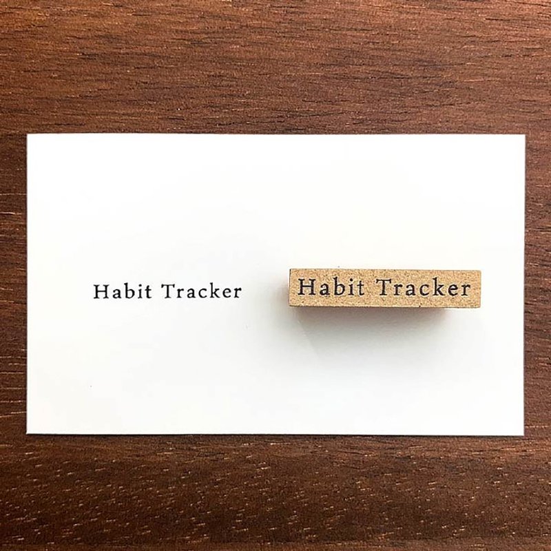 标题印章 Habit Tracker 手帐印章 橡胶印章 行事历 日记 日本制 b-004 - 印章/印台 - 木头 