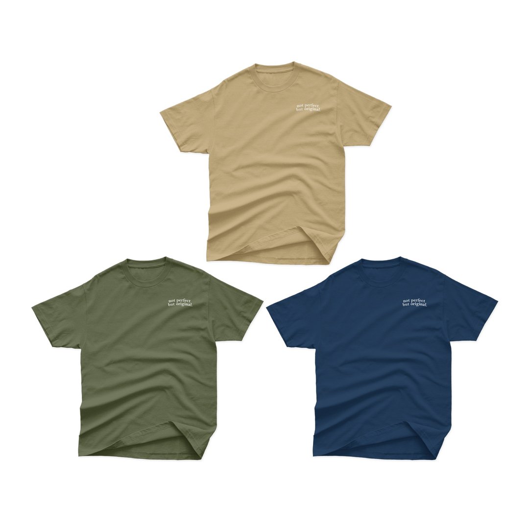 T-Shirt Oversize NOT PERFECT BUT ORIGINAL Series - 其他 - 其他材质 多色