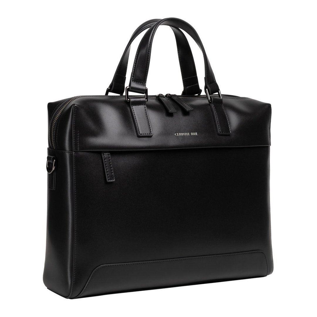 CERRUTI 1881 限量2折 意大利顶级小牛皮公文包 全新专柜展示品 - 公文包/医生包 - 真皮 黑色