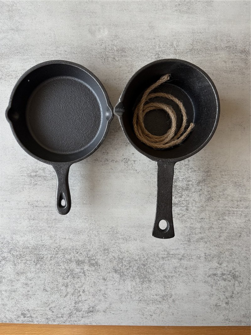 耐用干烧铸铁盆 铸铁小锅 可烧鼠尾草 圣木 碳饼 树脂 薰香炉 - 香薰/精油/线香 - 其他金属 