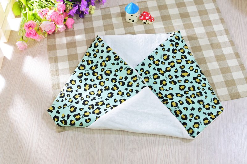 双面暖暖针织棉 豹纹脖围 舒适围巾 圣诞节礼物 - 围巾/披肩 - 棉．麻 