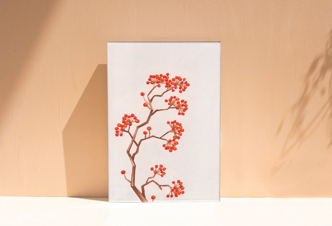 【体验】台中油画体验课程/四季花令 - 山归来/台中画室 - 插画/绘画/写字 - 棉 