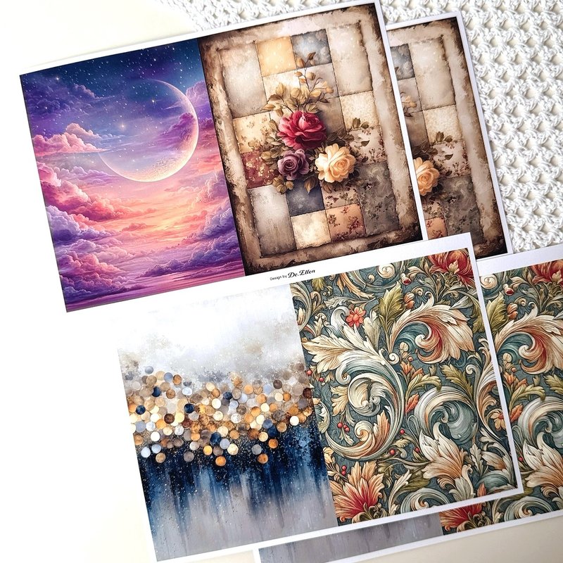 Z632 - 多种背景 - 贴纸 - 纸 