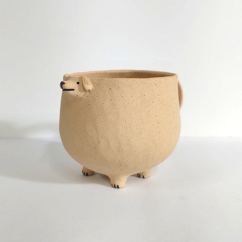 黄金猎犬杯杯 - 其他杯子 - 陶 卡其色