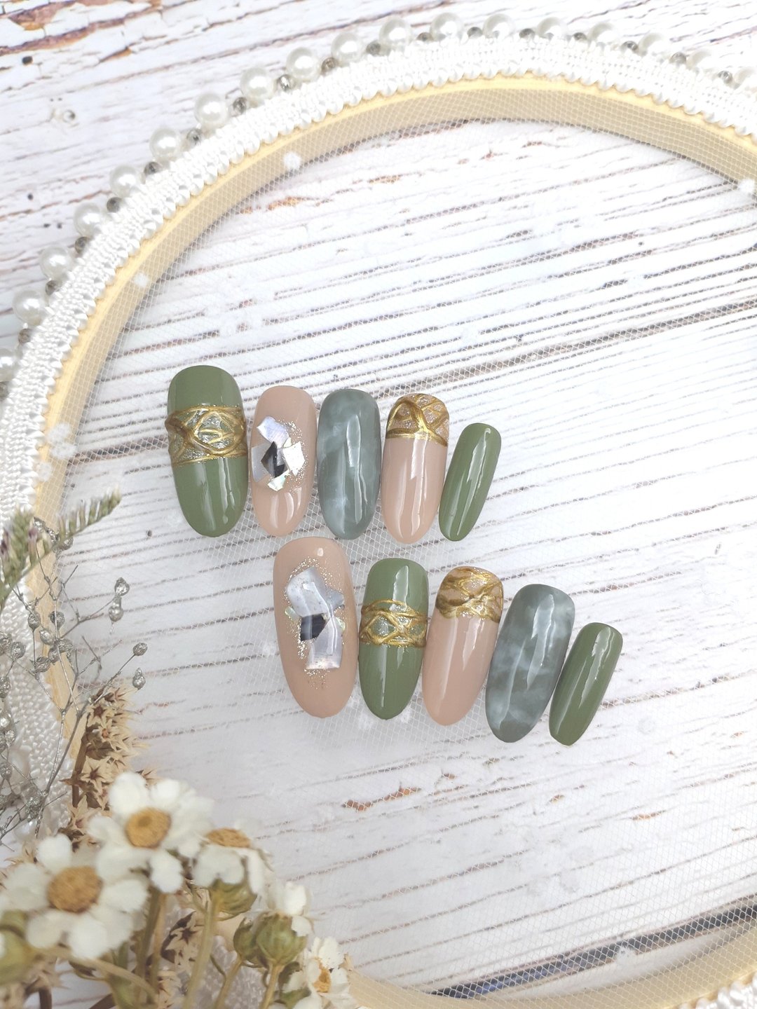 贝壳/手绘/美甲贴片/指甲贴 - 指甲油/指甲贴 - 树脂 多色