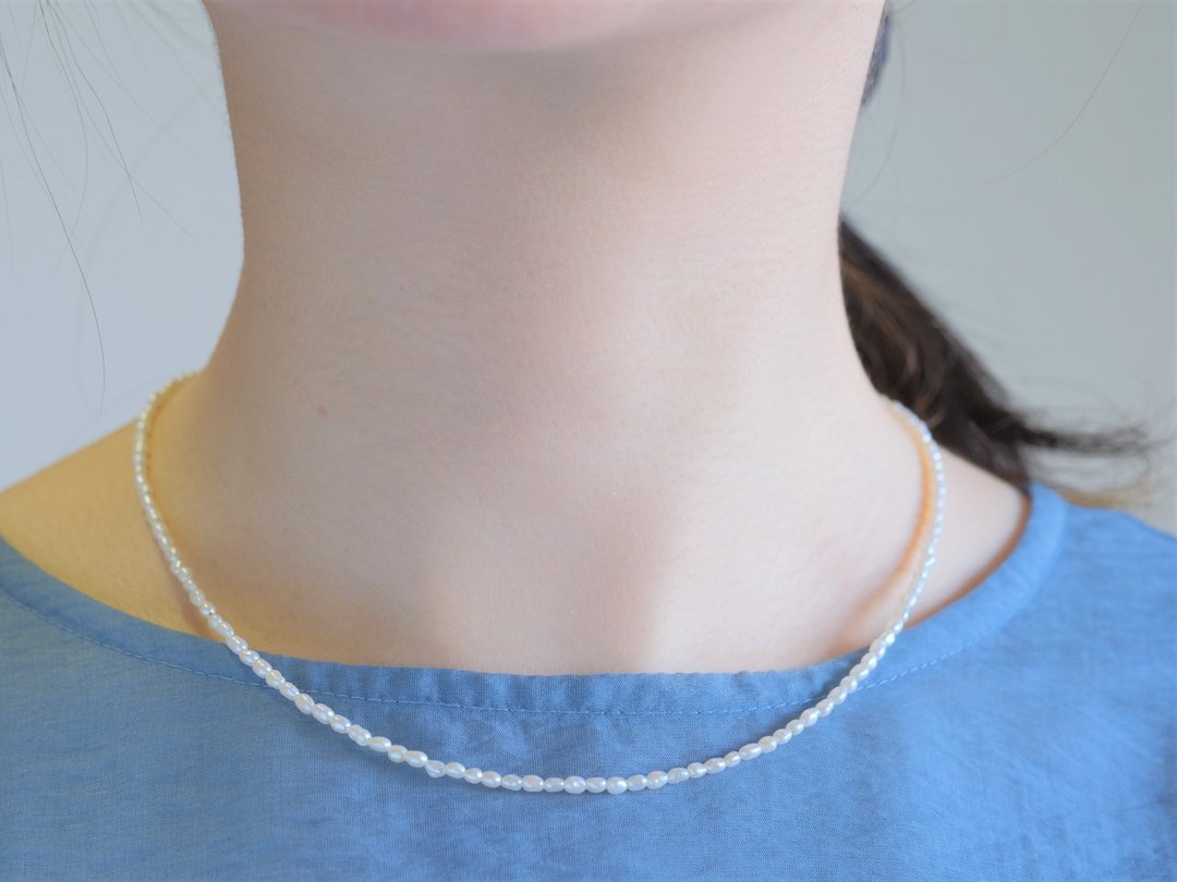 Natural water pearl necklace - 项链 - 珍珠 白色