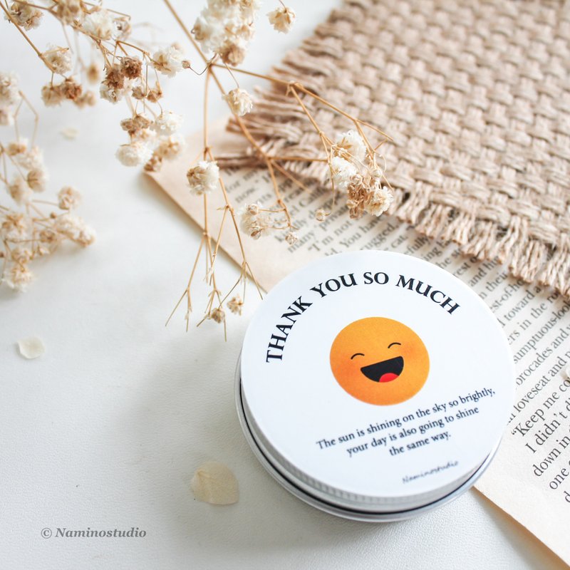 Scented candle, 30 g. Thank you gift, giveaway - 蜡烛/烛台 - 其他材质 白色