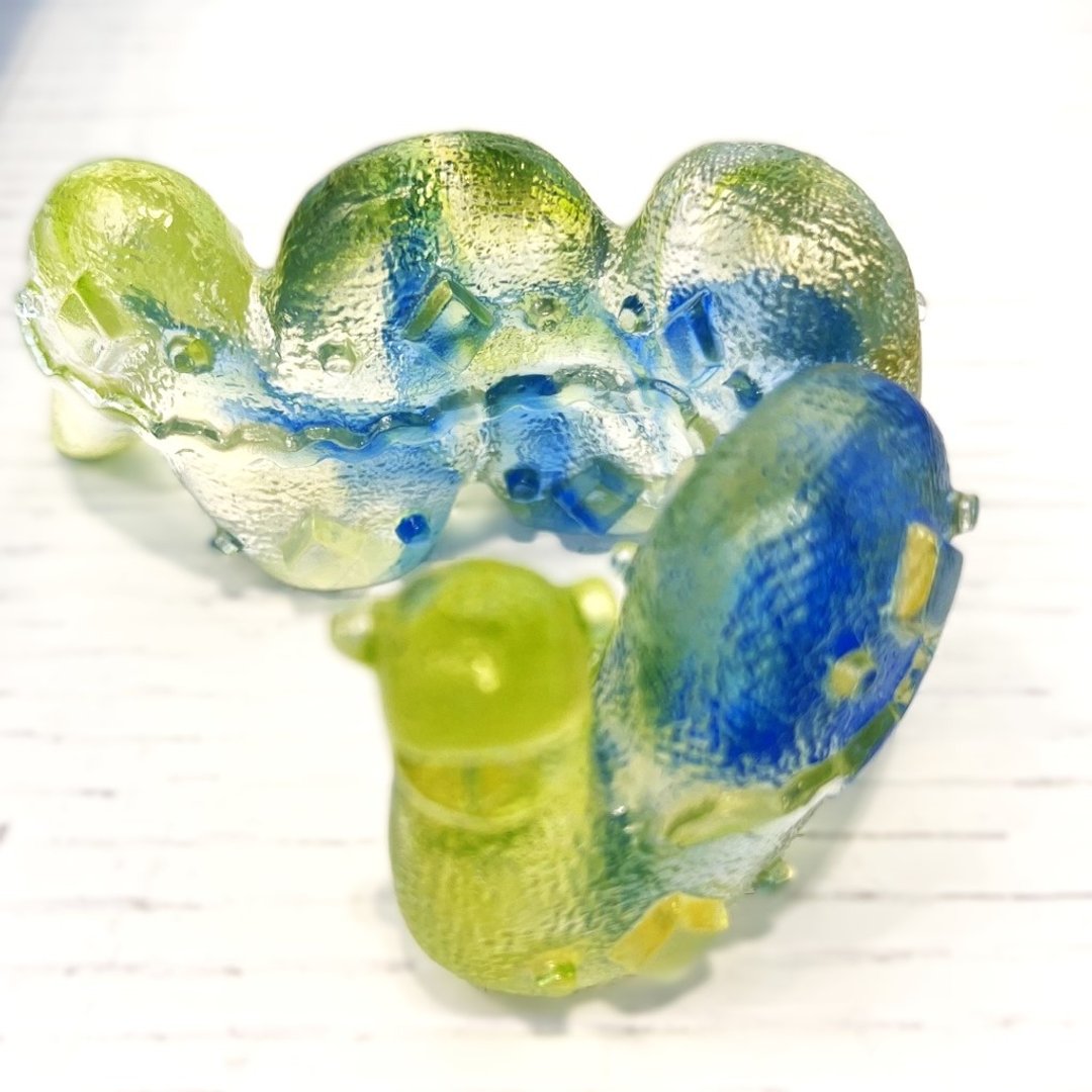 琉璃工房 LIULI 花蛇布娃娃 - 玩偶/公仔 - 琉璃 绿色