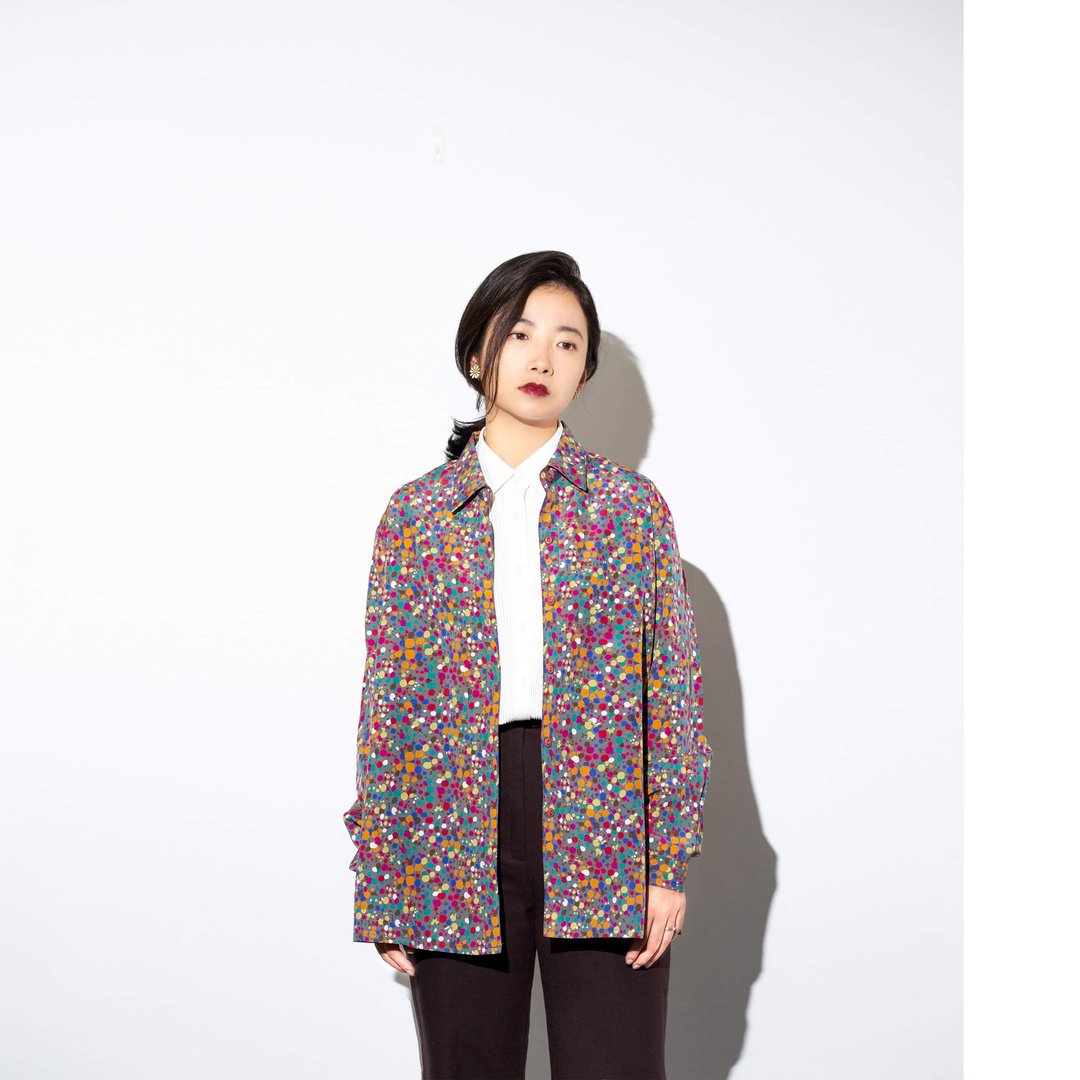 缤点/古着衬衫 - 女装衬衫 - 聚酯纤维 