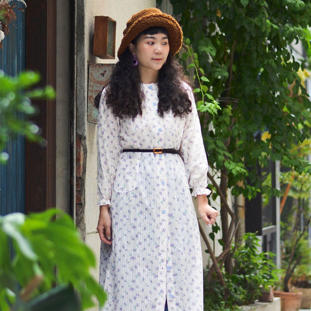 舒眠 |  日本古着长袖洋服 - 洋装/连衣裙 - 其他材质 