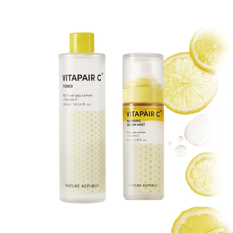 送人参蜂王水润霜 VITAPAIR 维他命C光泽化妆水+精华导入喷雾组合 - 化妆水/喷雾 - 其他材质 