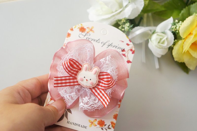 G2-宝宝儿童幼儿婴儿发束- 发束马尾公主头类 法式浪漫蕾丝 兔子 - 发饰 - 其他材质 