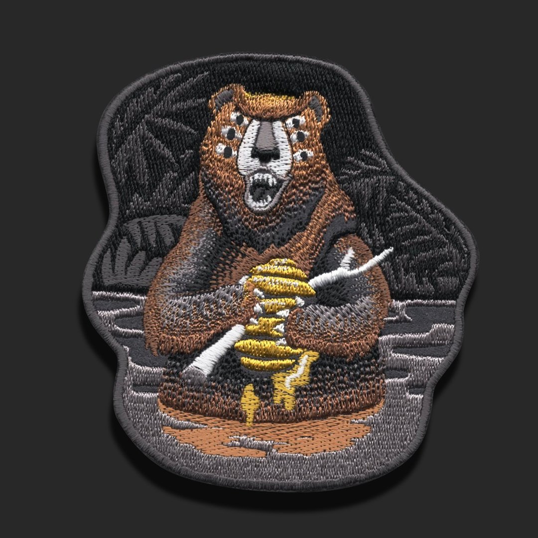 BEAR Embroidered Patch Design - 其他 - 绣线 咖啡色